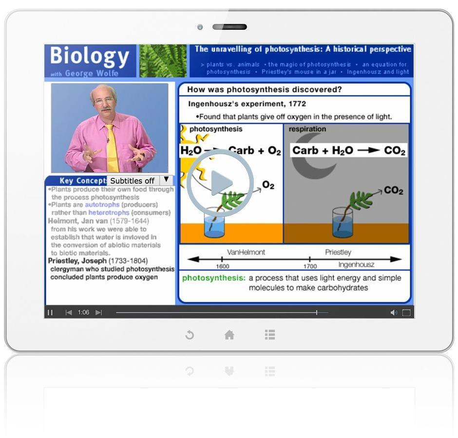 Thinkwell's Biology with George Wolfe Sample Video