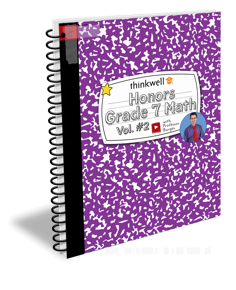 Honors 7th Grade Math Companion Book: Volume 2