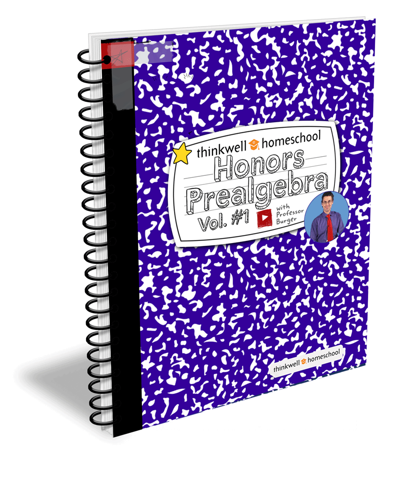 Honors Prealgebra Companion Book: Volume 1