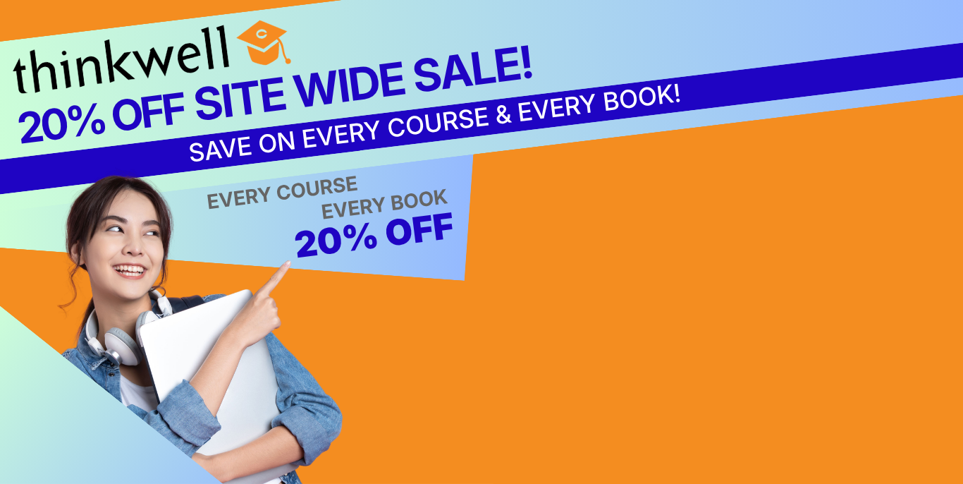 Thinkwell 20% off site wide sale — save on every course and every book