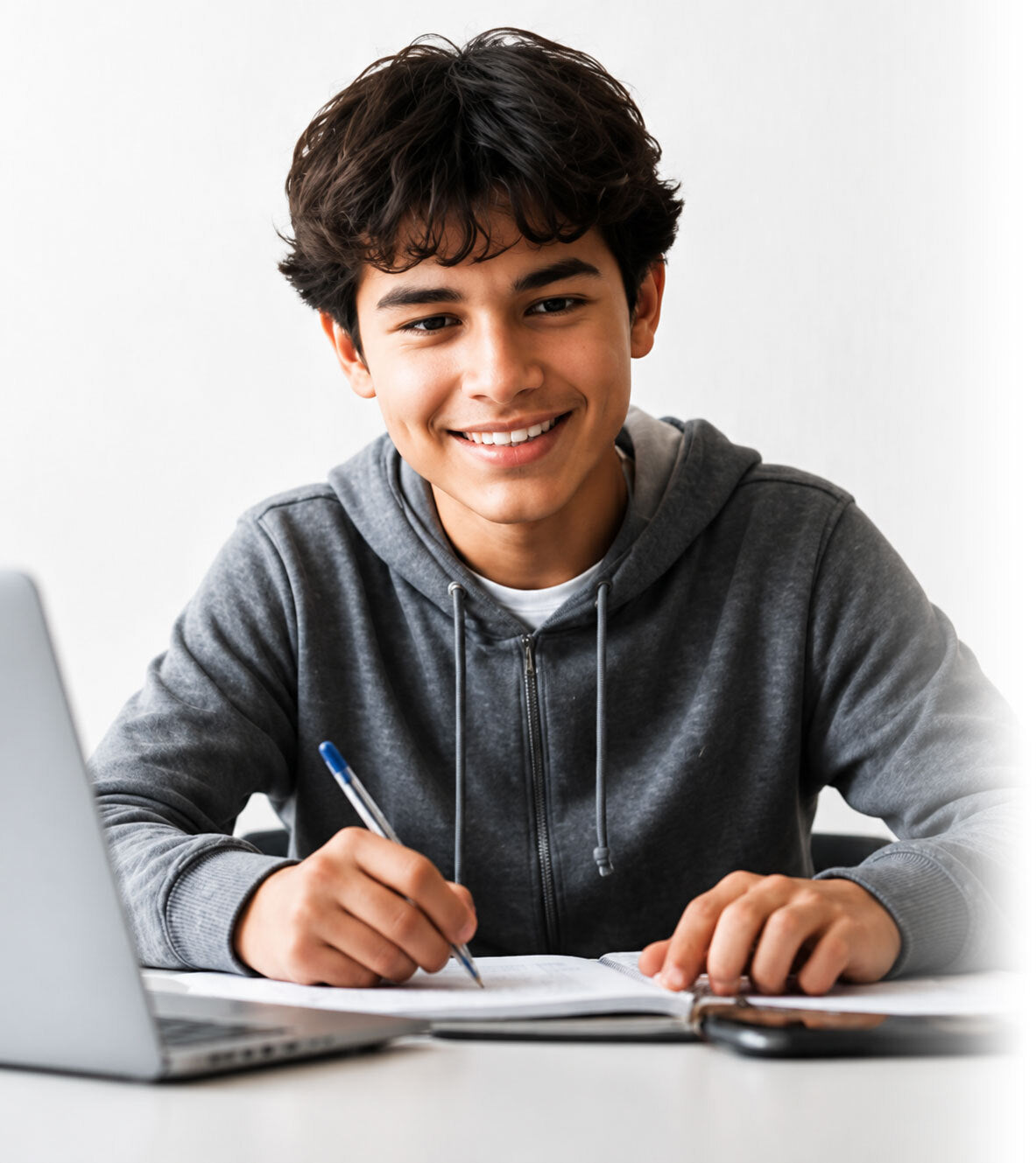 Homeschool student working through a Thinkwell math lesson
