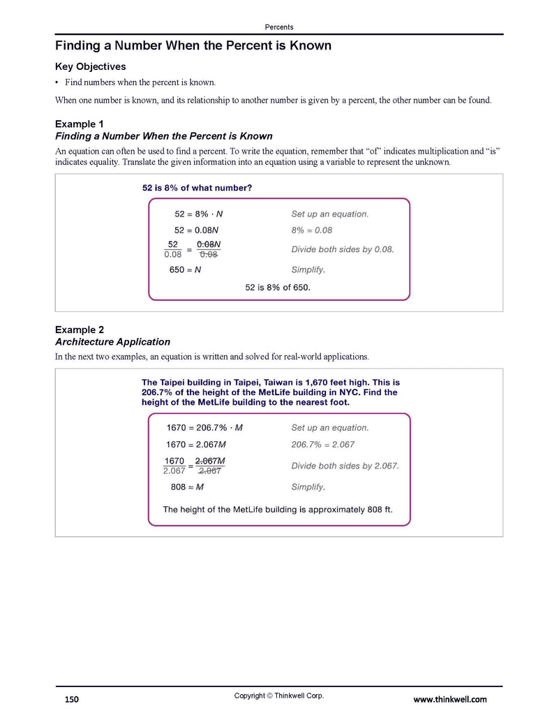 Honors 7th Grade Math Printed Notes