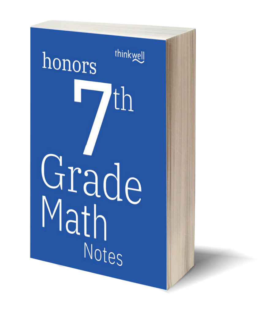Honors 7th Grade Math Printed Notes
